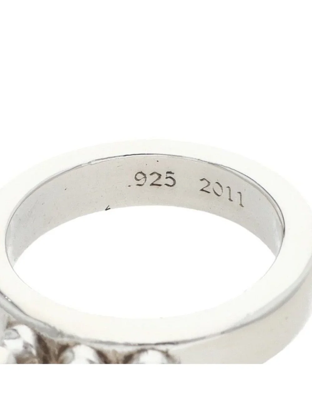 Chrome Hearts Bby Bll Baby Bell Spikes Silver Ring
